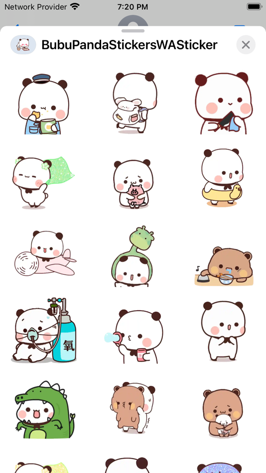 #2. Bubu Panda Stickers- WASticker (iOS) 게시자: Insta‎nt D‎ig‎ital