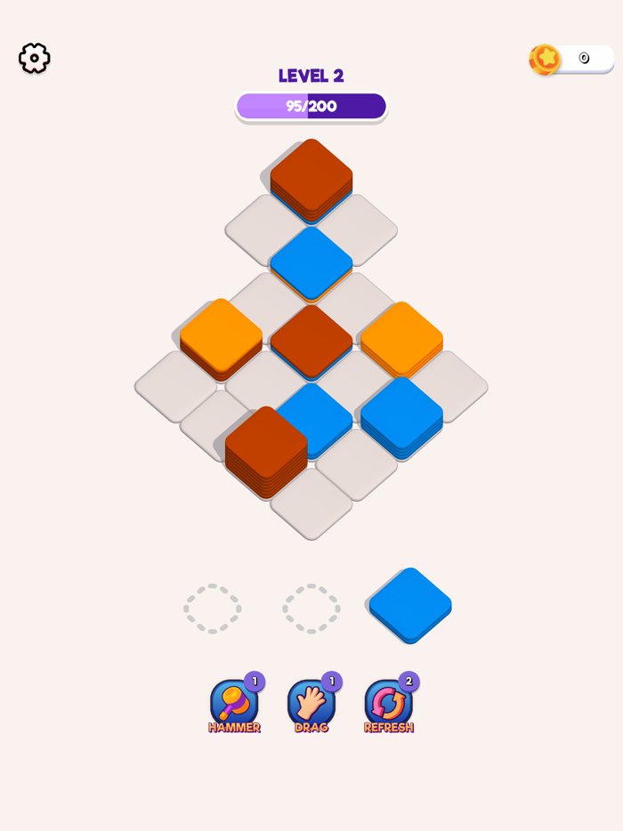 Block Sort 3D - ASMR Tile Sort