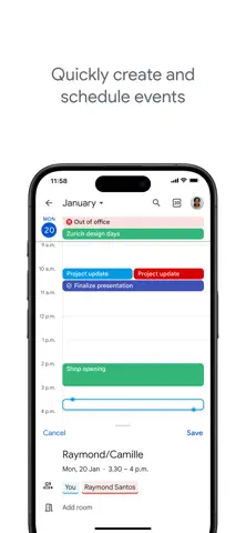 App Store-Screenshot 2 von Google Calendar: Get Organized