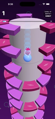 Whirlfall: Helix Ball Drop 3D Screenshot 4 of 7