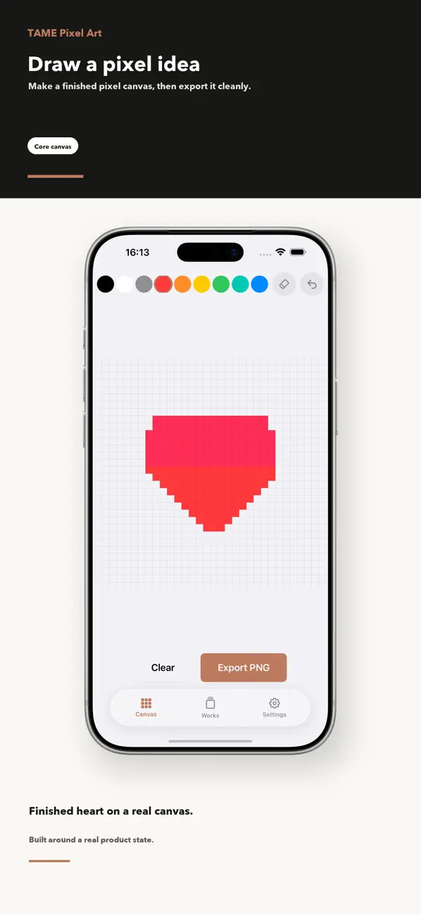 Screenshot #1 pour TAME Pixel Art