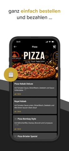 City Pizza Service in Brüel iPhone screenshot