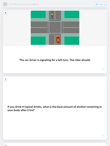 Motorcycle US DMV Permit test iPad screenshot