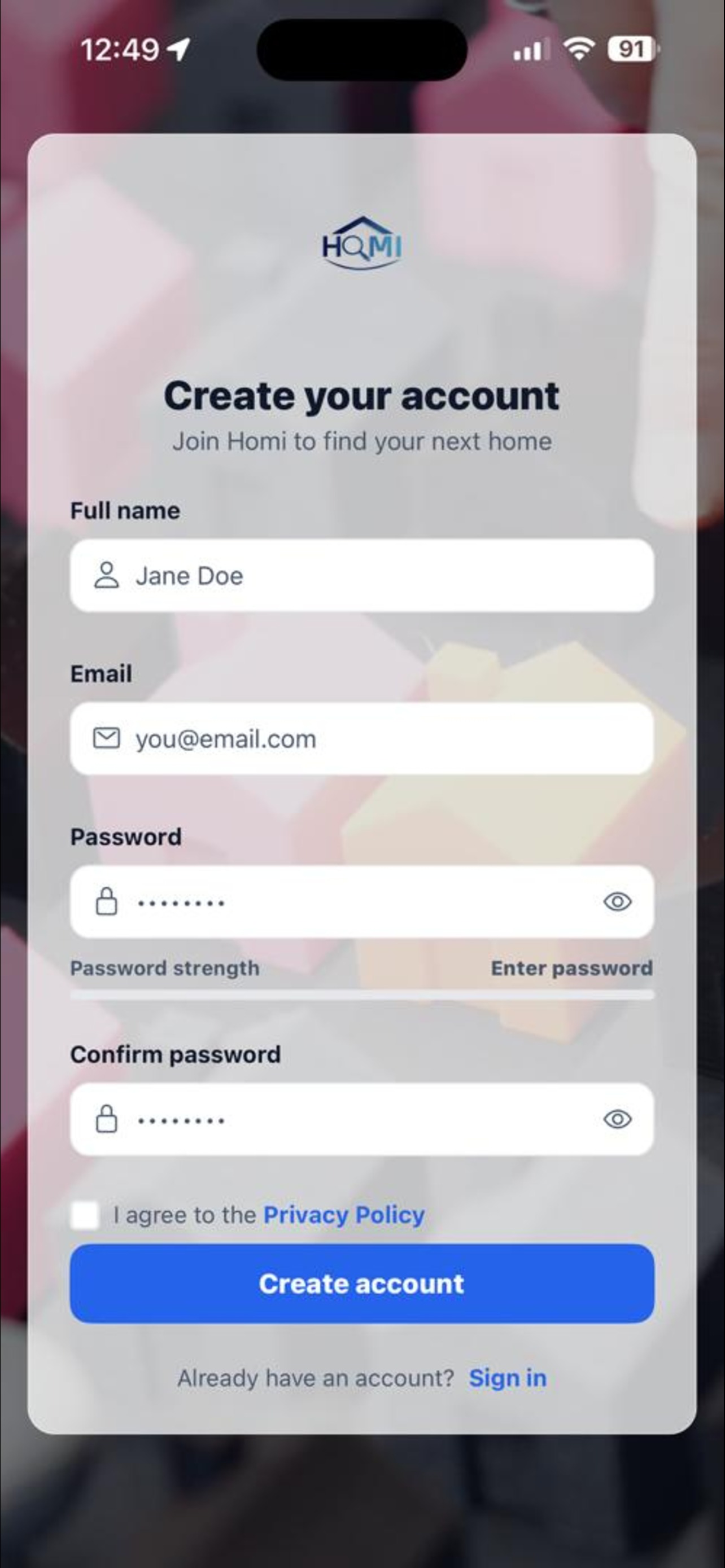 Homi_App screenshot 5