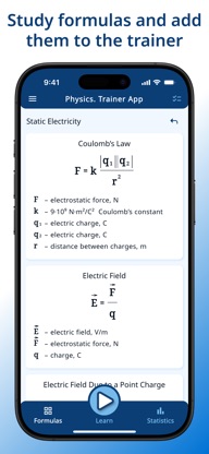 Physics. Trainer App screenshot 2