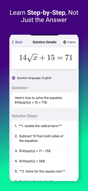 PicMath : Photo AI Homework screenshot 2