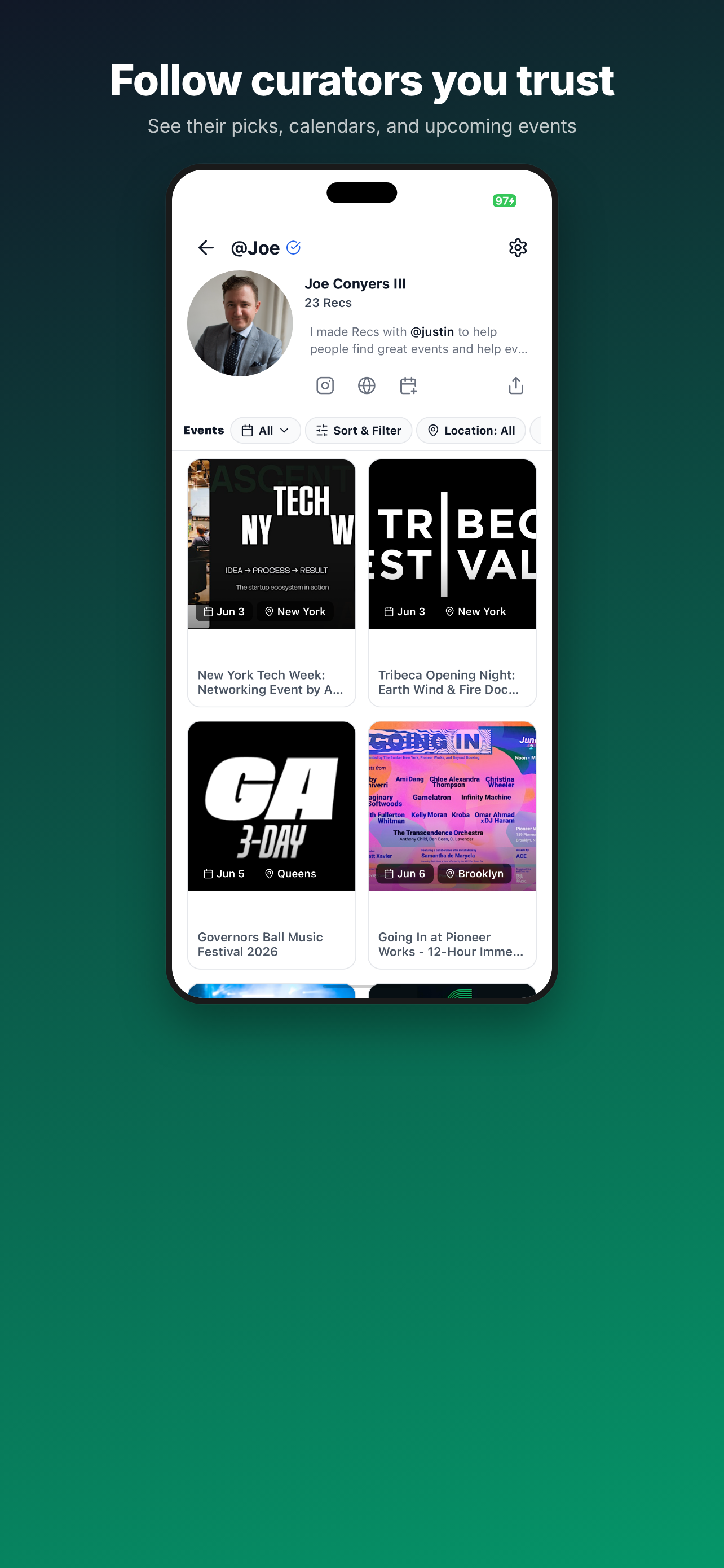 Recs - Event Discovery screenshot 5