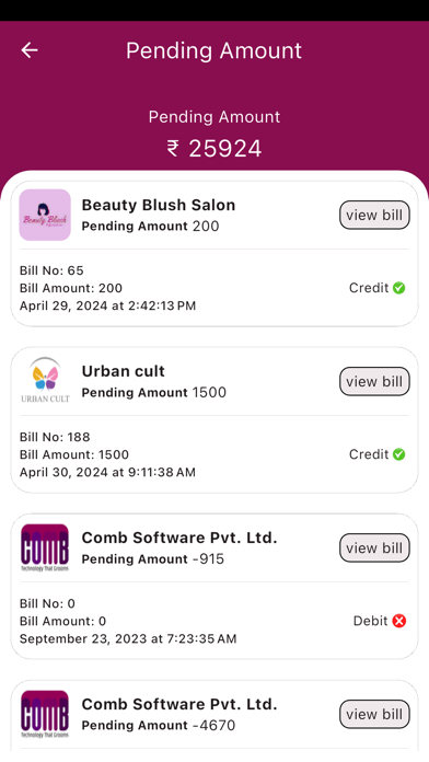 Comb Tech Customer Screenshot