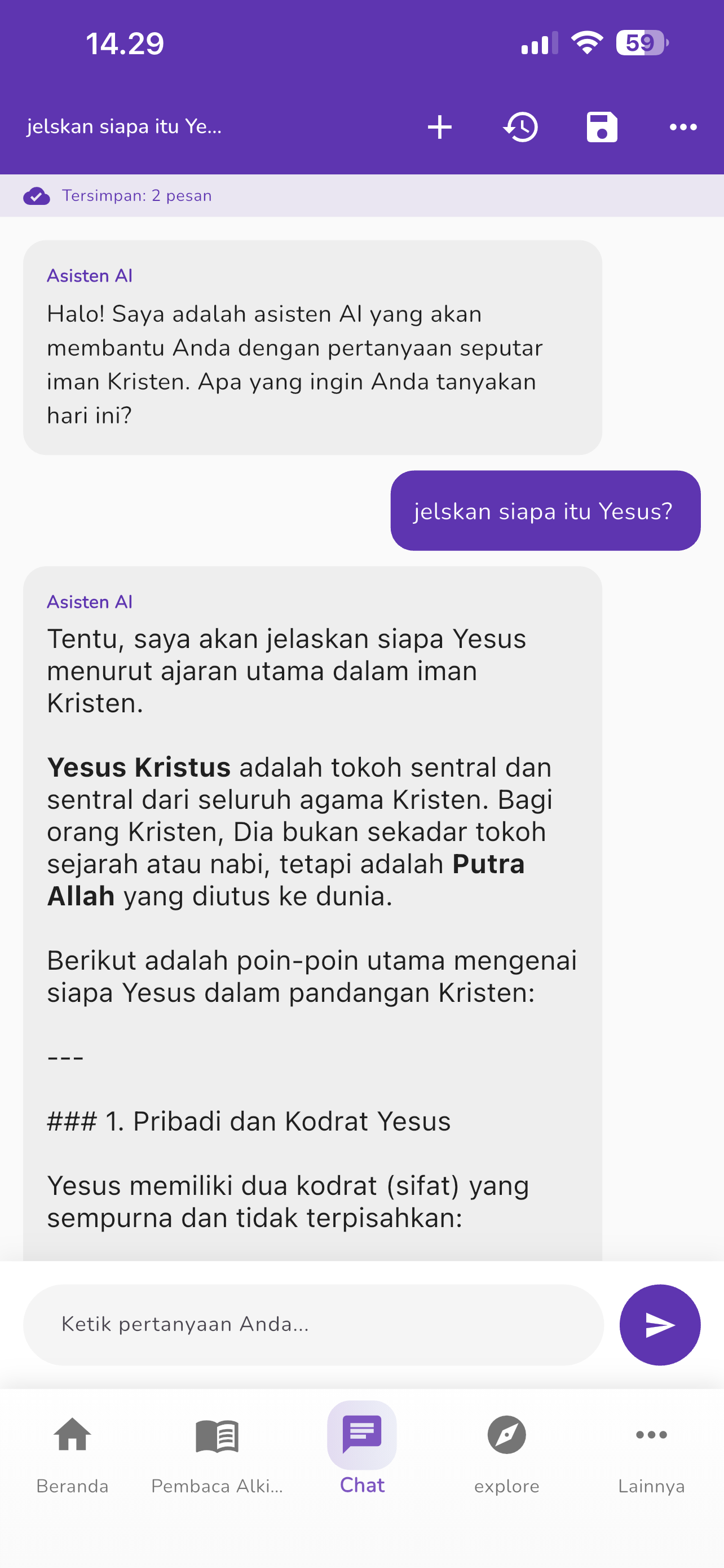 Alkitab AI - Studi Alkitab