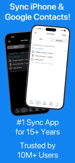 Contacts Sync: Google & More screenshot 1