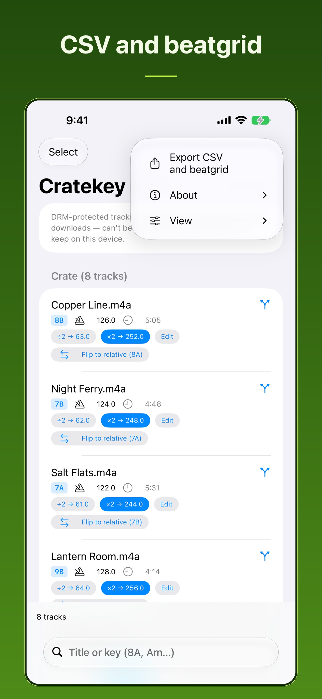 Screenshot 6 of Cratekey: DJ Key Finder