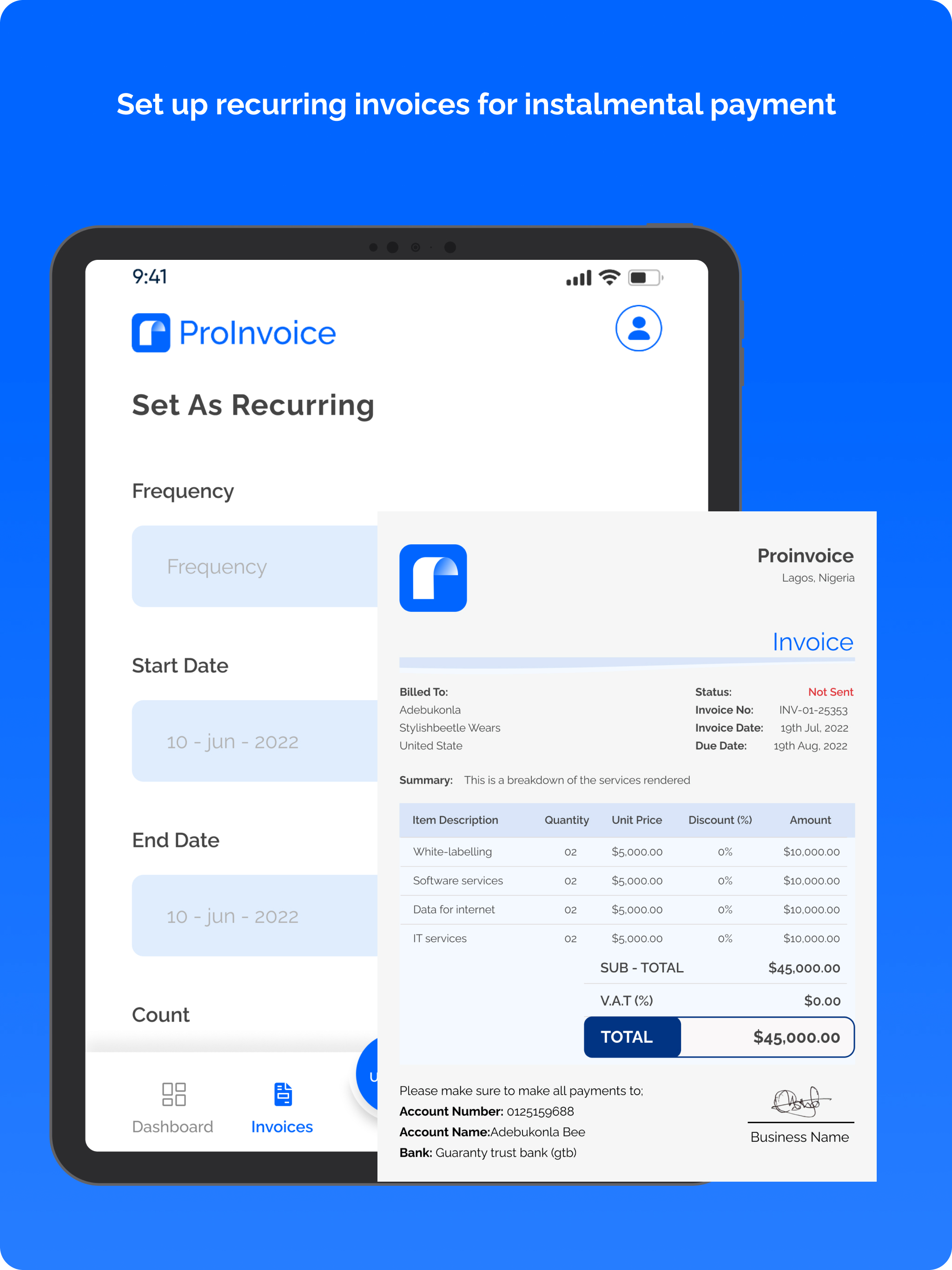 ProInvoice - Invoice Maker screenshot 11
