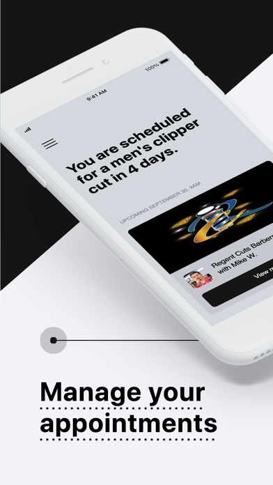 Regent Cuts Barbershop iPhone screenshot 2 - Lifestyle app