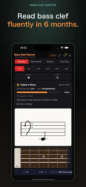 Bass Clef Master screenshot 1