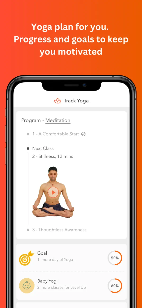 Screenshot #1 pour Track Yoga – A Simple Yoga App