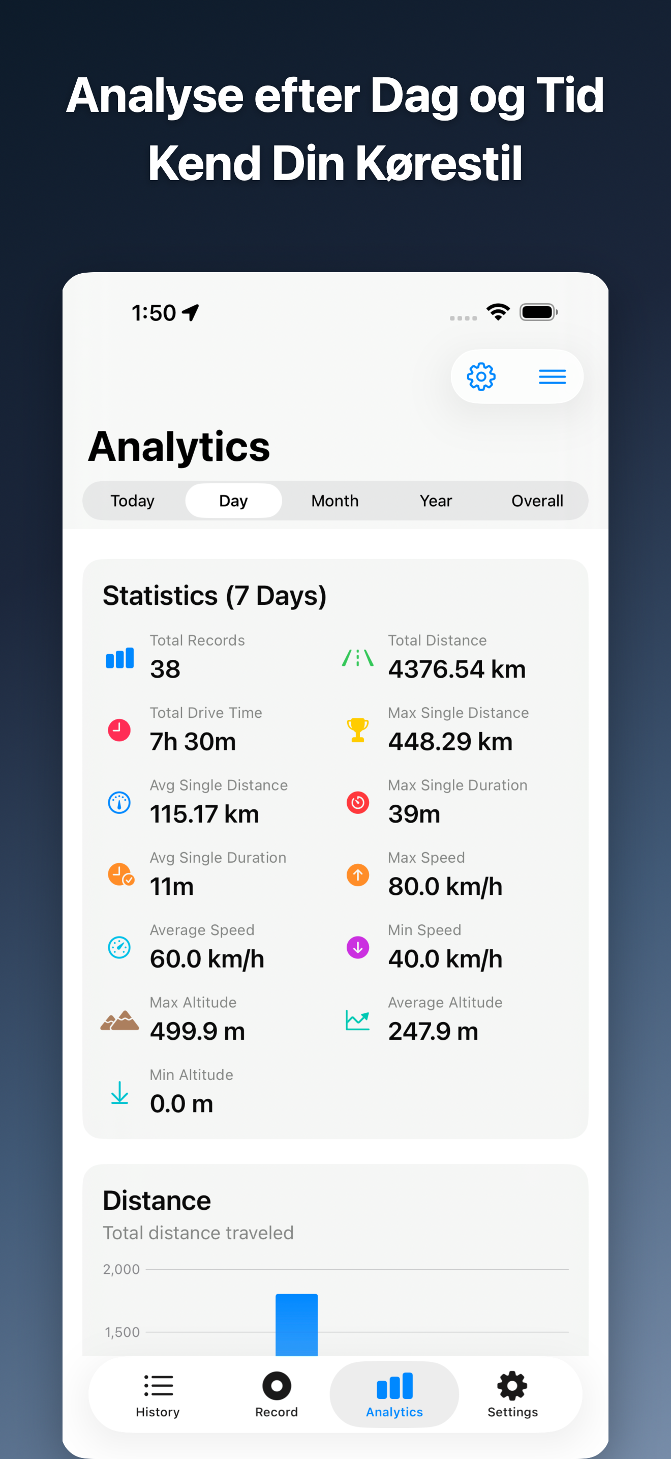 DriveTracker - Driving Log iOS screenshot 4 showing app interface