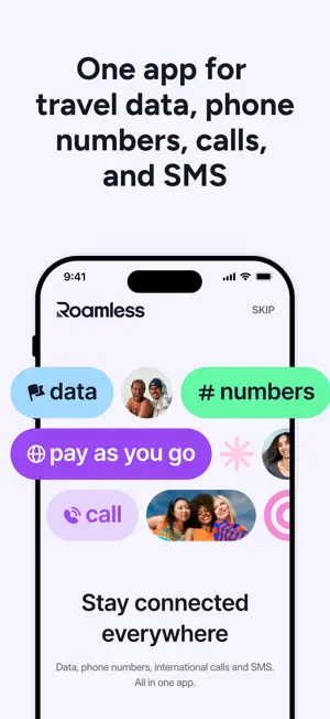 Roamless: eSIM Travel Internet screenshot 1