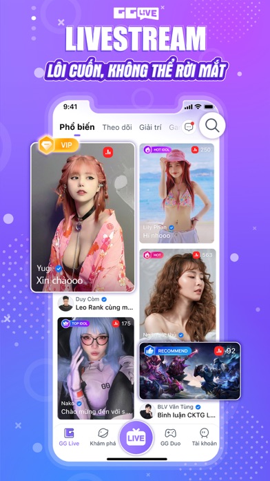 GG Live: Live Chat & Games Screenshot