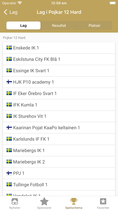 Örebrocupen Fotboll Screenshot