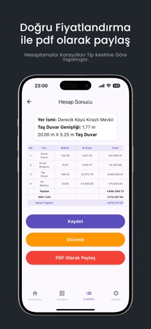 Taş Duvar Hesaplama screenshot
