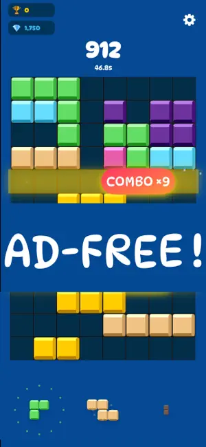 Gombi Block: Ad Free Blast! screenshot 2