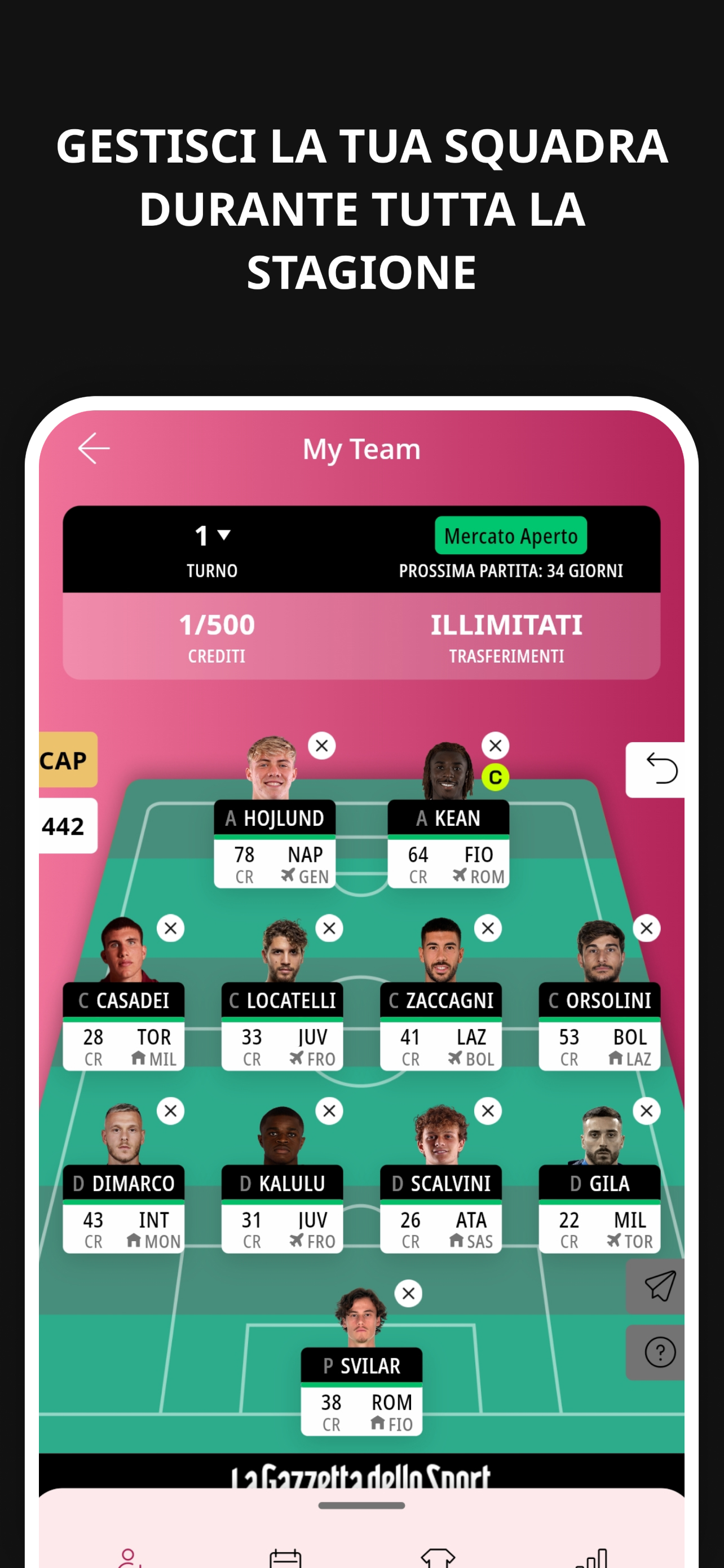 Fantacampionato Gazzetta screenshot 3