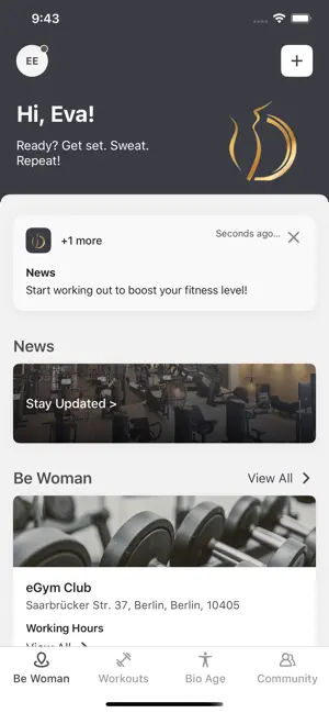 BE Woman Fitness screenshot 2