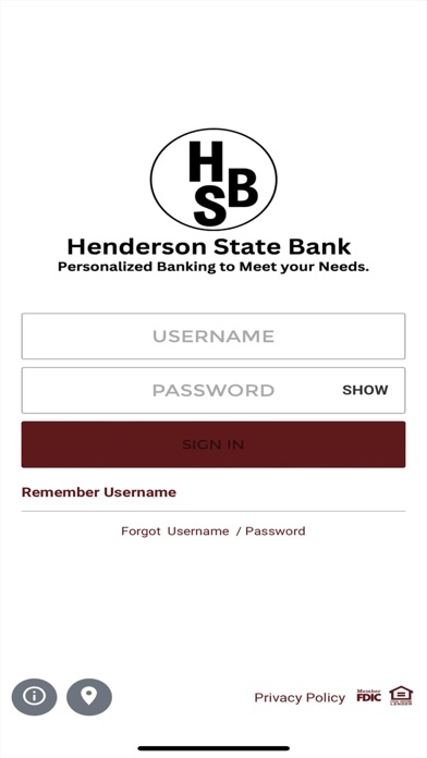 Henderson State Bank Screenshot