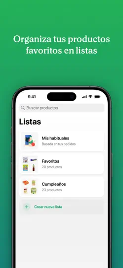 Captura de pantalla de Mercadona en iPhone 3