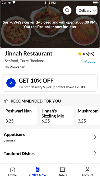 Jinnah Restaurant Screenshot