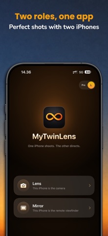 MyTwinLens: Remote Camera iPhone screenshot