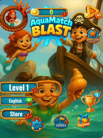 Aqua Match Blast : Hero League iPad screenshot