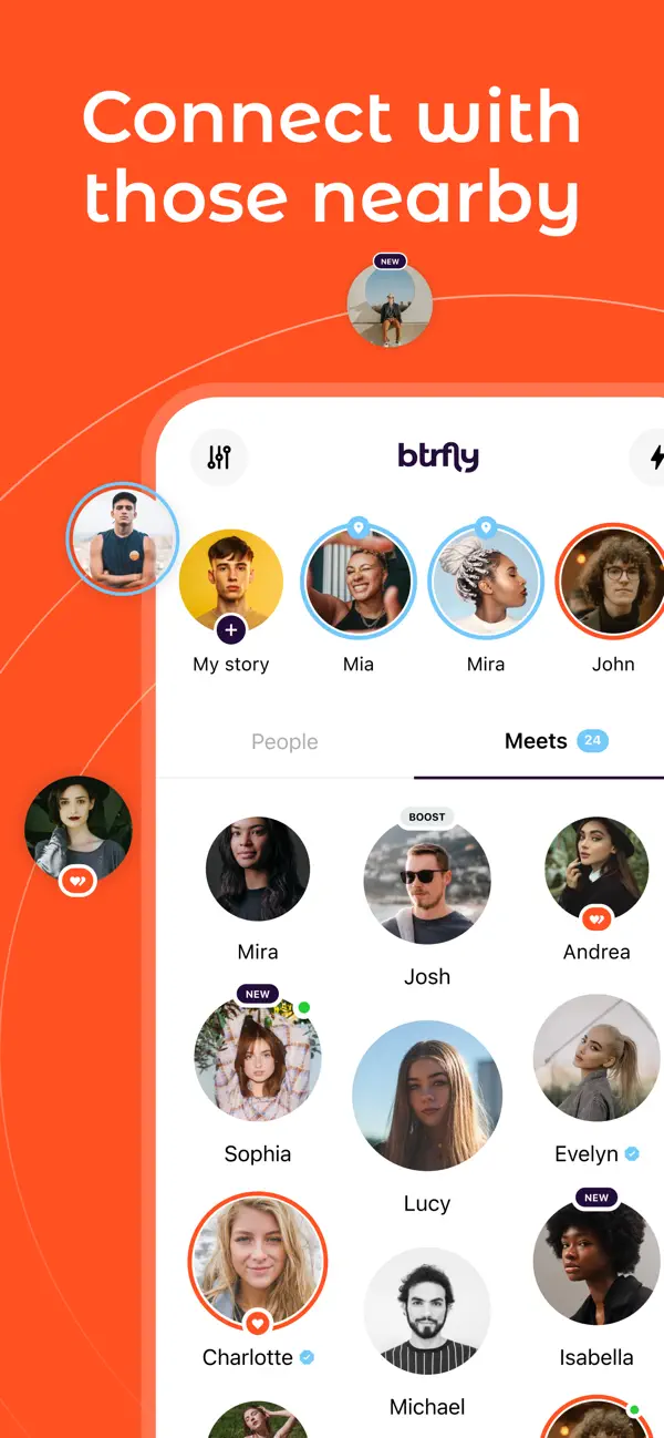Screenshot #2 pour Btrfly: Local Dating