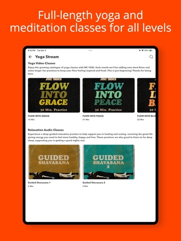 MC YOGI - Yoga & Meditation iPad screenshot