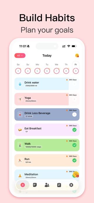 習慣Habit Tracker - 習慣化&目標達成 アプリ スクリーンショット1