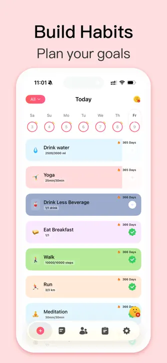 Habit Tracker: Screenshot 1 von 10
