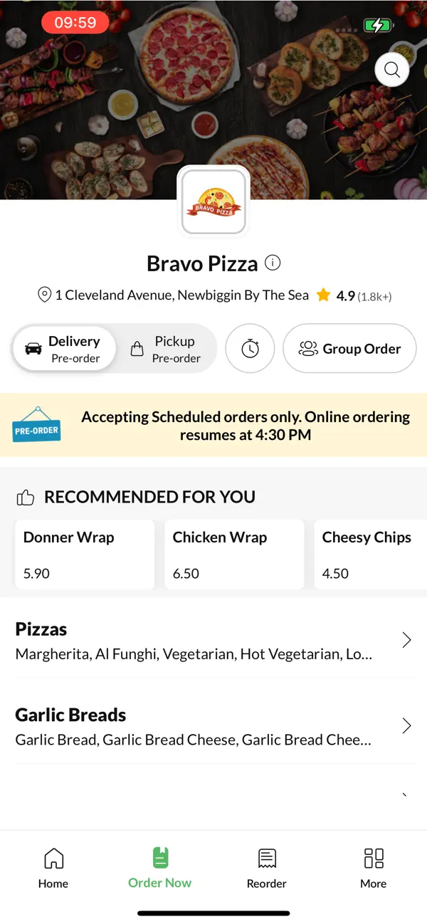 Screenshot #2 pour Bravo Pizza Newbigginbythesea
