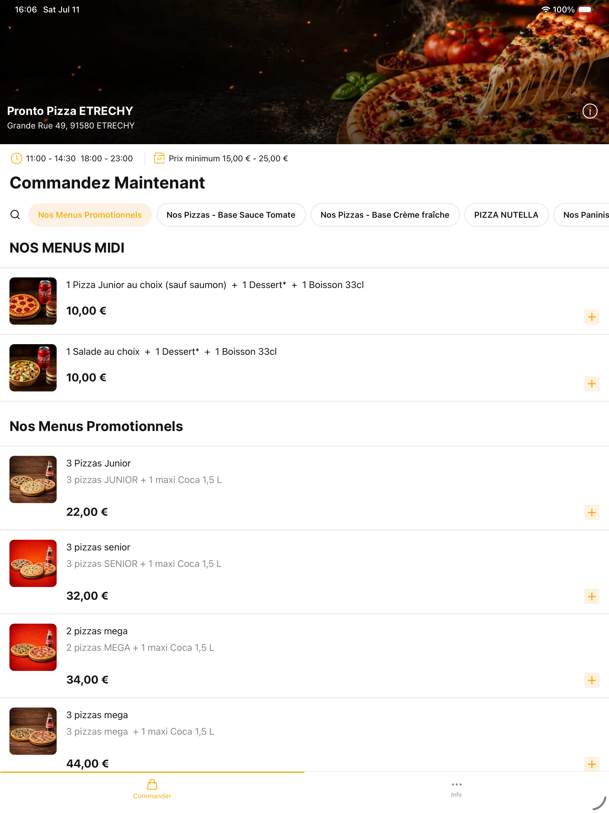 Pronto Pizza app screenshot 4