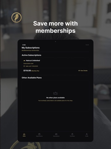 Perninha Barbershop iPad screenshot