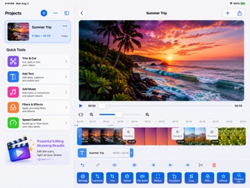 ReelCut Video Editor iPad screenshot