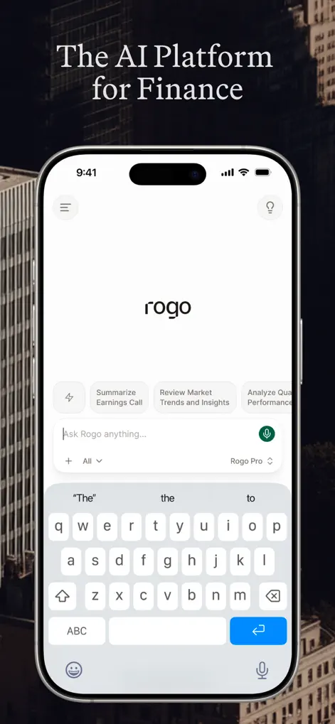 Rogo AI - Finance App | MWM