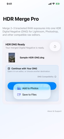HDR Merge Pro iPhone screenshot