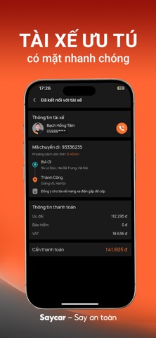 SayCar - Tìm Tài Xế Lái Xe Hộ iPhone screenshot 4