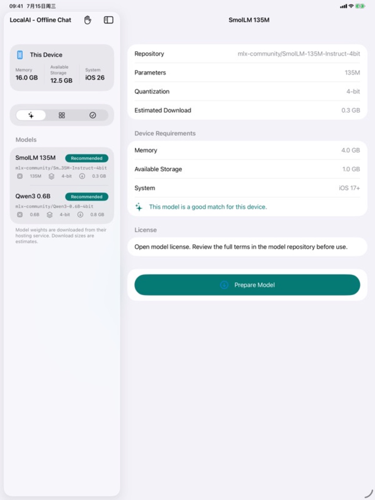 Screenshot 4 of LocalAI - Offline Chat