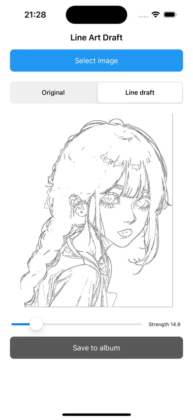 Line Art Draft - Line from Pic screenshot 1