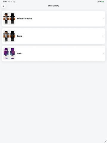 Skinaft - Skins for Minecraft iPad screenshot