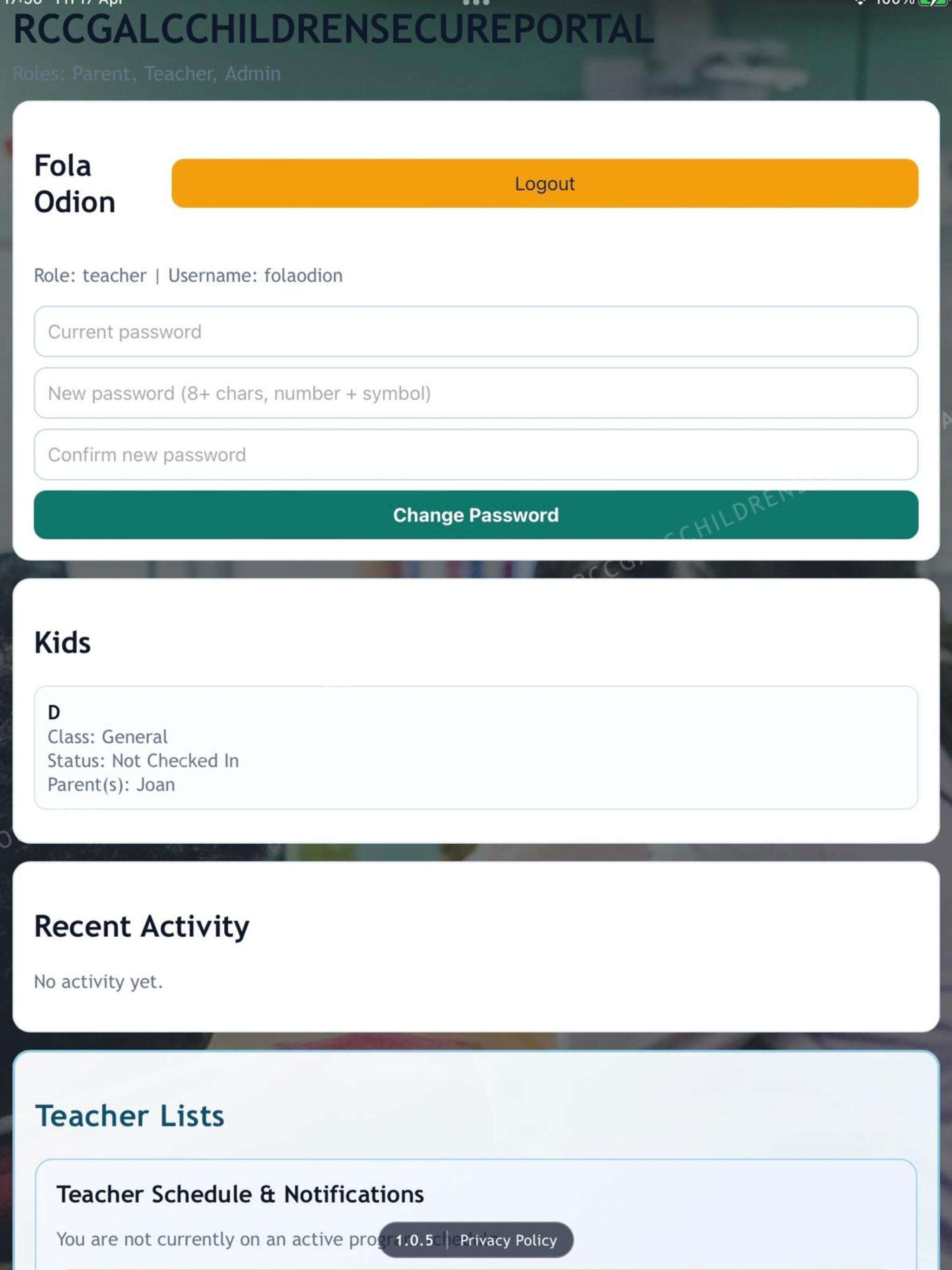 RCCGALCCHILDRENSECUREPORTAL screenshot 7