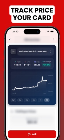 TCG Card Value Scanner - Monid iPhone screenshot