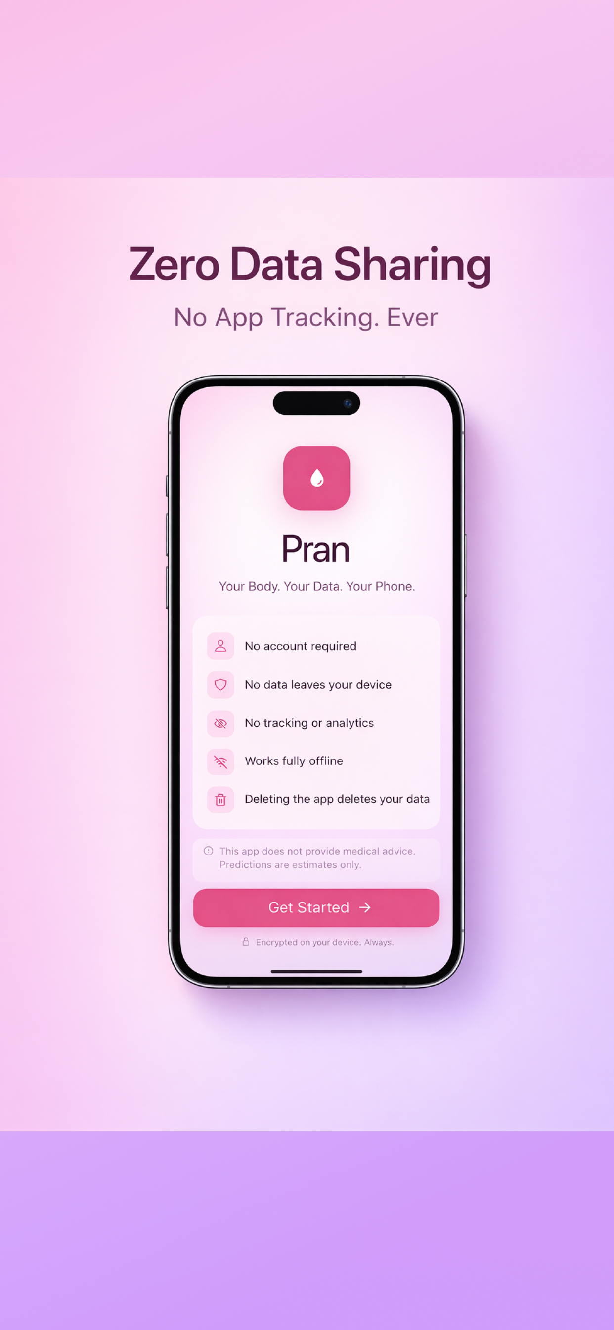Pran - Private Period Tracker