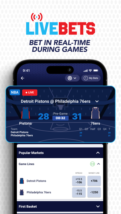 ClutchBet Sportsbook: CO/IA/LA Screenshot